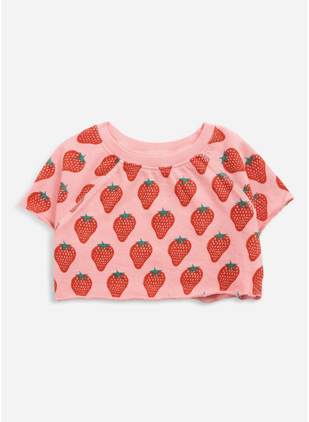 Bobo Choses strawberry all over cropped sweatshirt