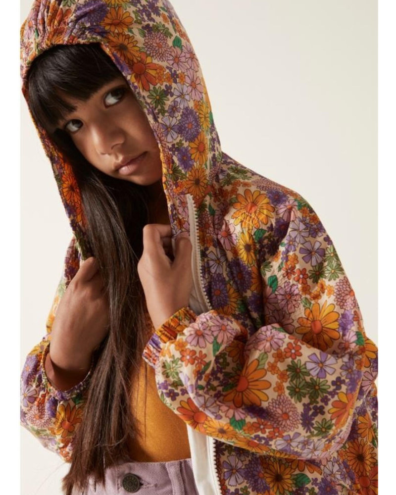 Hundred Pieces hooded windbreaker aop flowers  F62080-AB