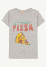 The Animals Observatory grey pizza hippo tshirt
