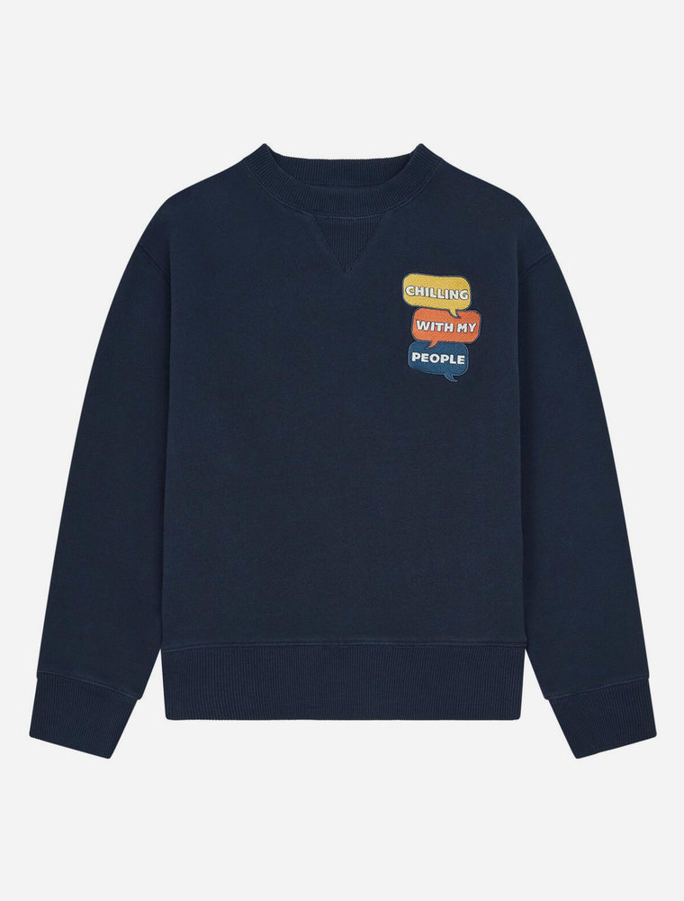 Hundred Pieces chilling sweatshirt navy