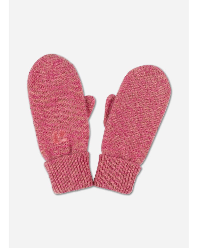 Repose knit gloves pinkish coral