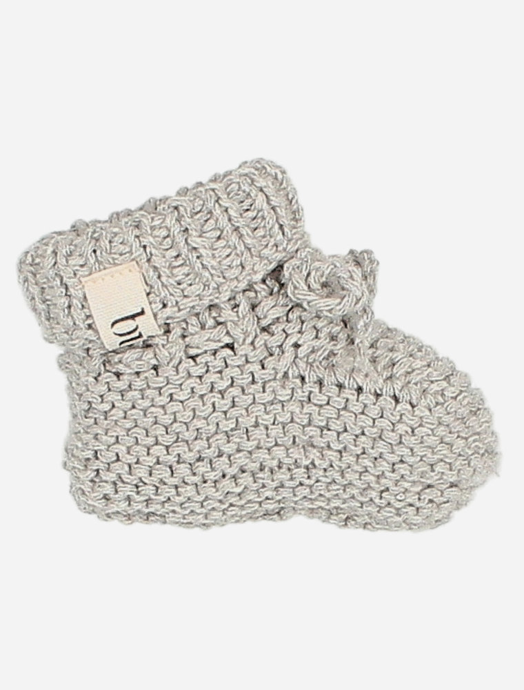 Buho baby knit booties grey