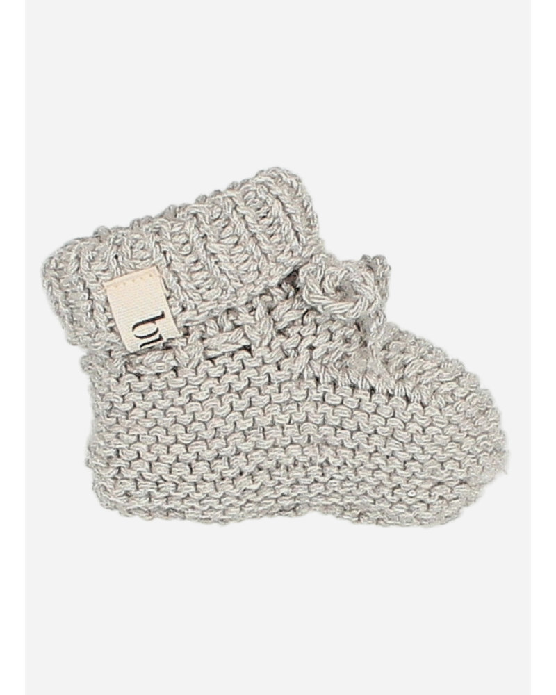 Buho baby knit booties grey