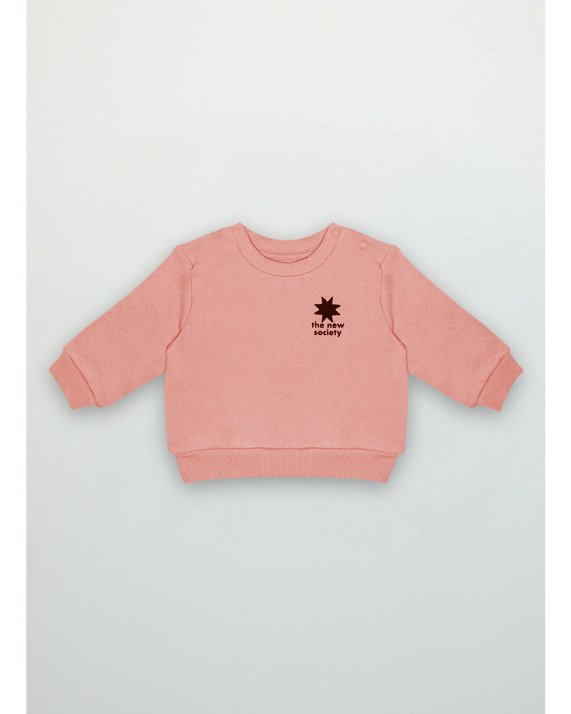 The New Society star logo baby sweater petal