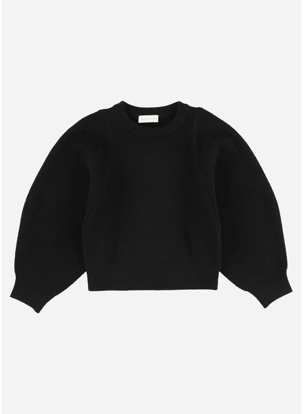Simple Kids madonna merino black pullover