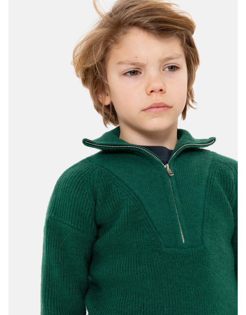 Simple Kids louis merino green pullover