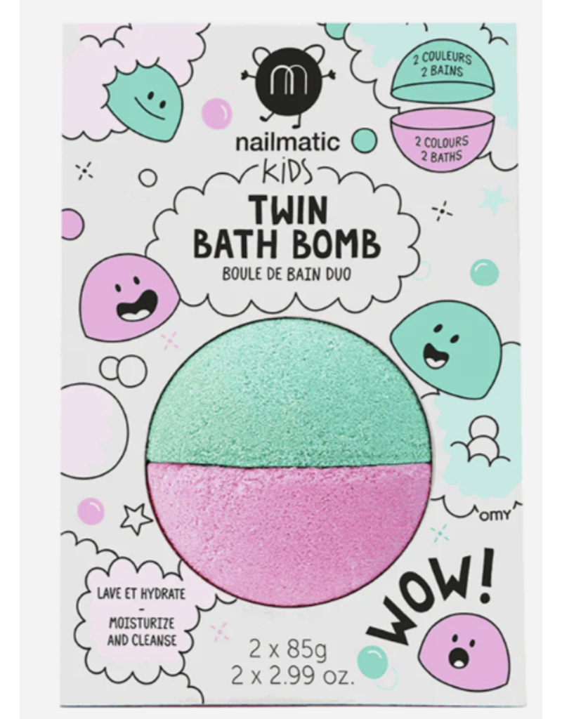 Nailmatic *bath bomb duo pink and lagoon green