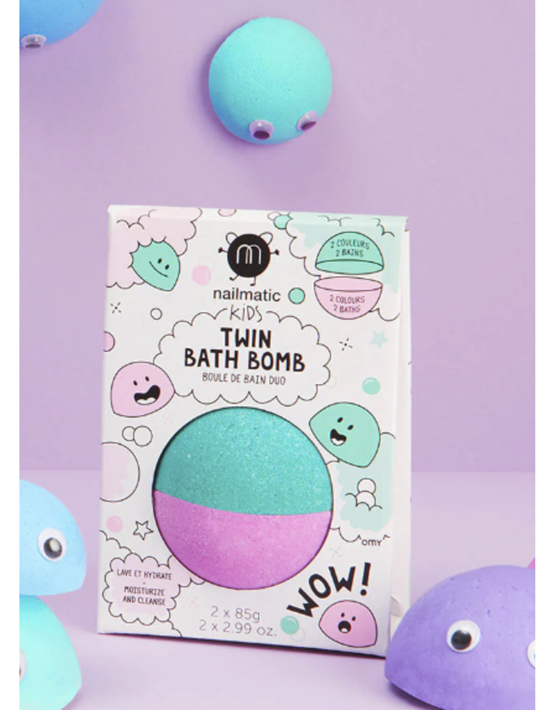 Nailmatic *bath bomb duo pink and lagoon green