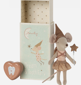 Maileg tooth fairy with metal box - big sister mouse