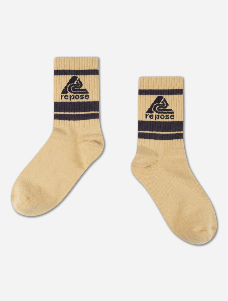 Repose sporty socks nude logo