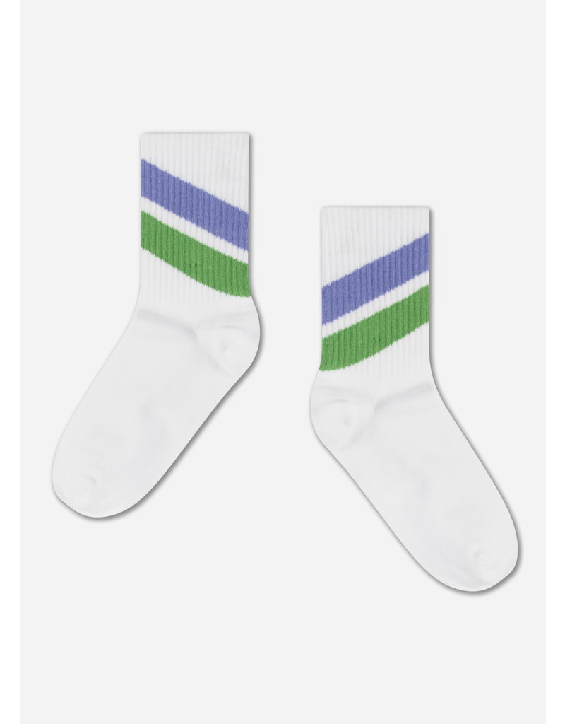 Repose sporty socks white stripe