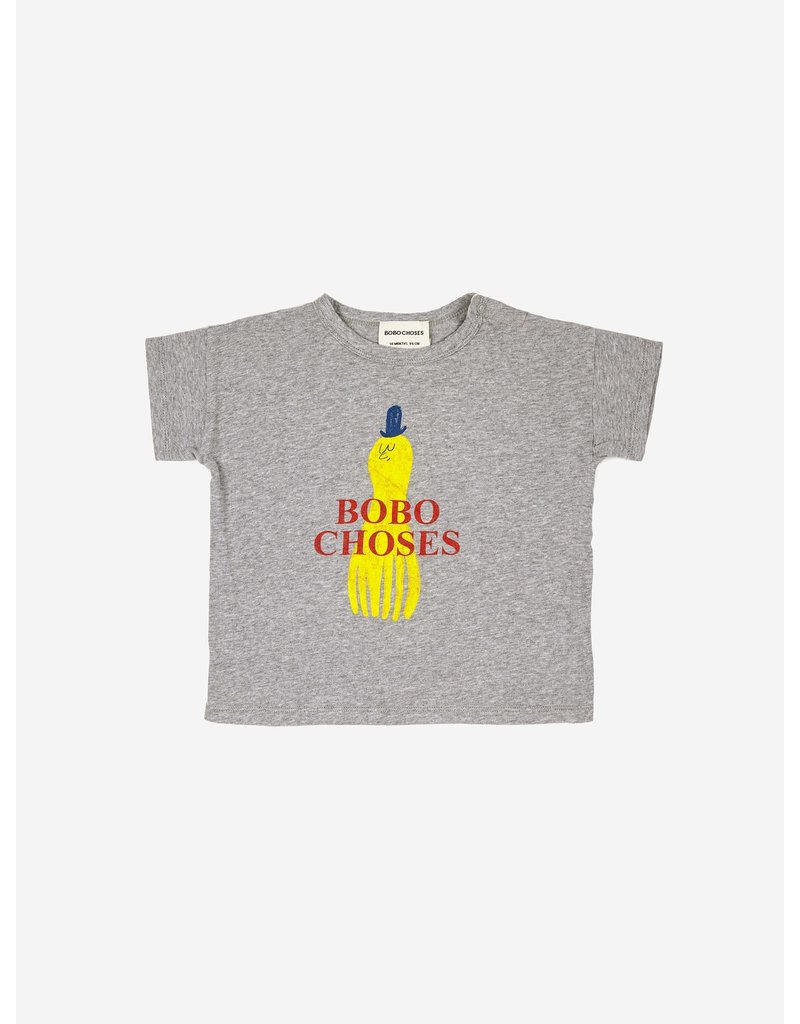 Bobo Choses baby yellow squid tshirt