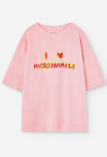 The Animals Observatory *rooster oversized kids tshirt pink