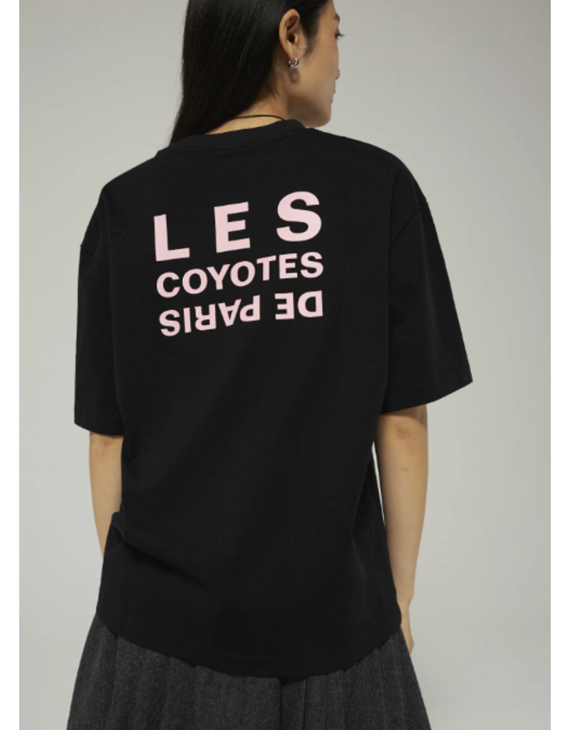 Les Coyotes De Paris oversized artwork tshirt noir