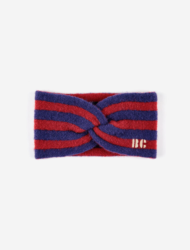 Bobo Choses striped knitted red headband