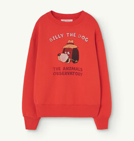 The Animals Observatory bear kids sweatshirt red