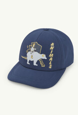 The Animals Observatory elastic hamster kids cap navy