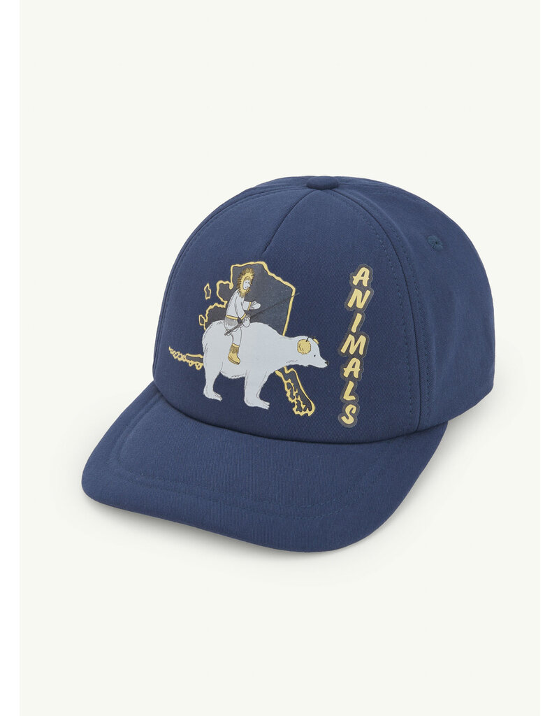 The Animals Observatory elastic hamster kids cap navy