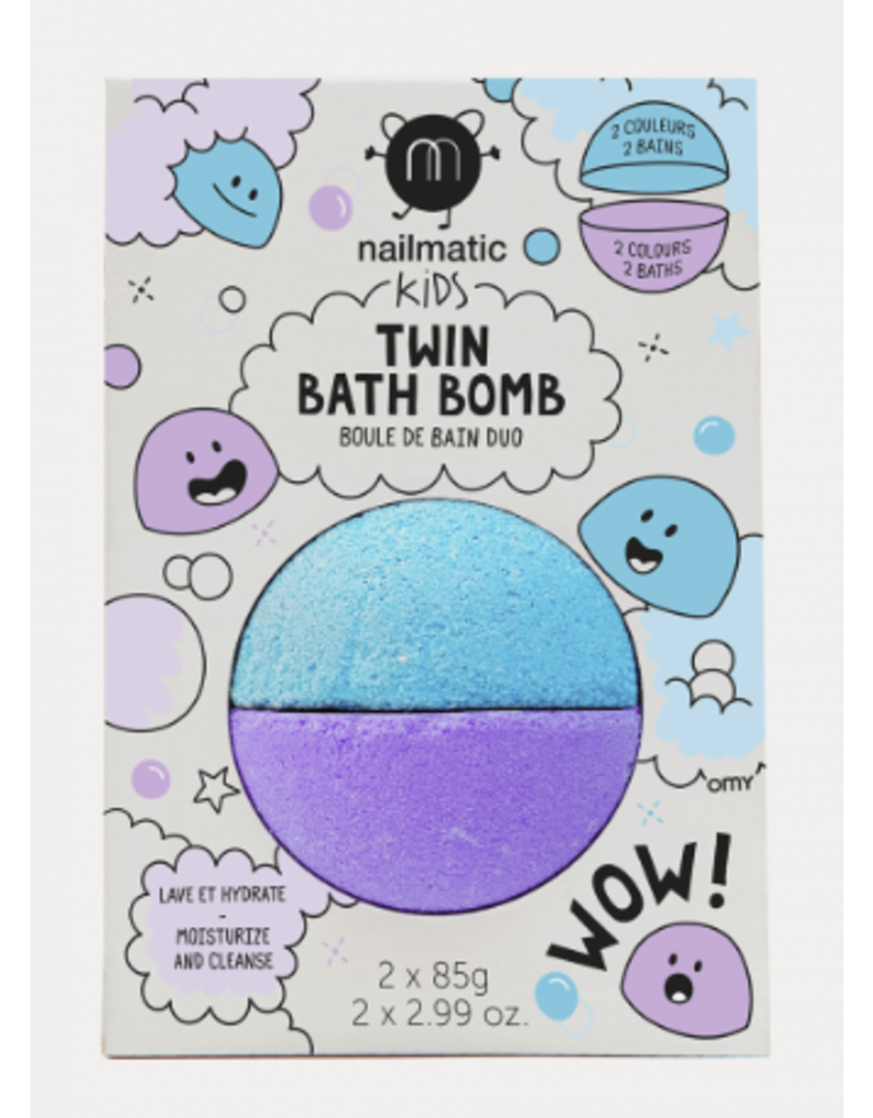 Nailmatic *bath bomb duo blue and violet