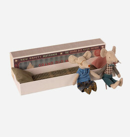 Maileg *grandma & grandpa mice in matchbox