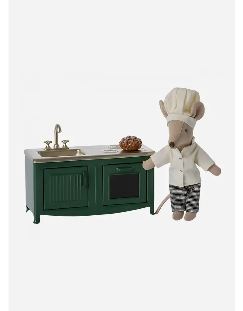 Maileg *kitchen mouse dark green