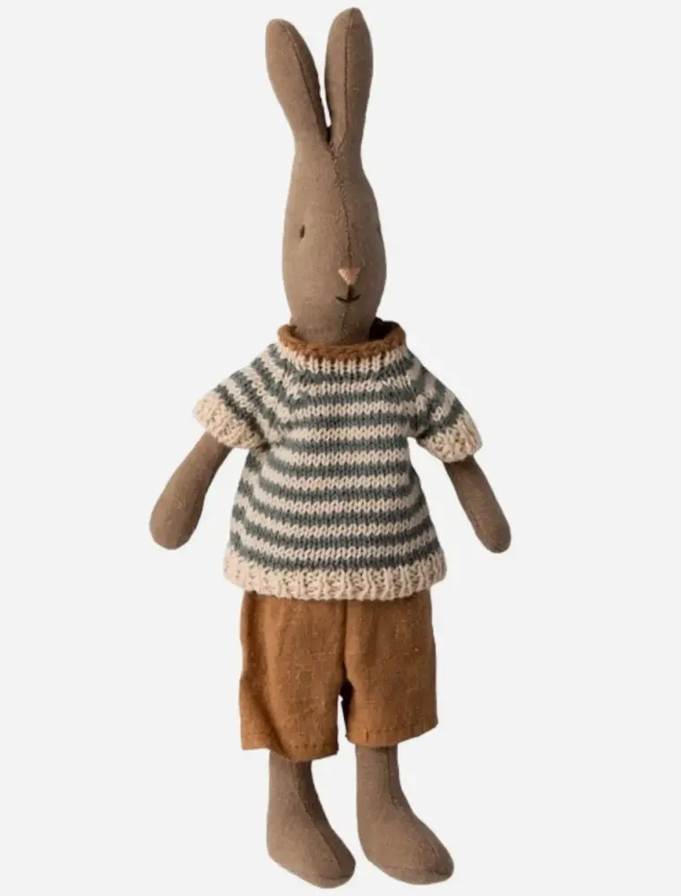 Maileg rabbit size 1 brown shirt and shorts
