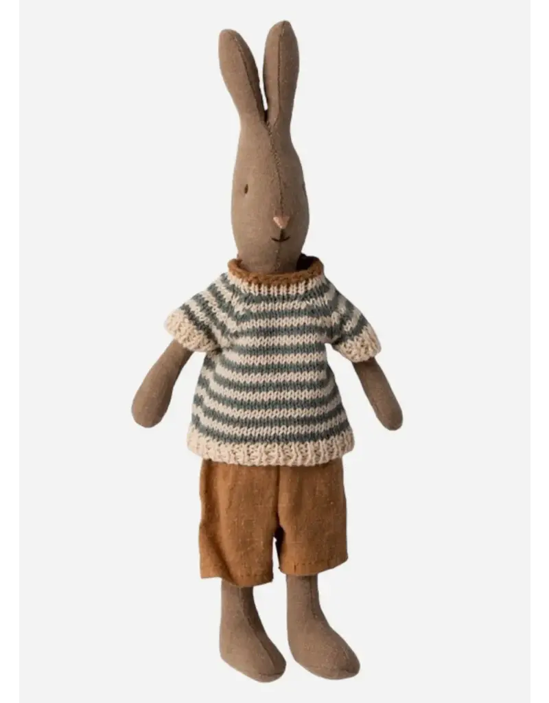 Maileg *rabbit size 1 brown shirt and shorts