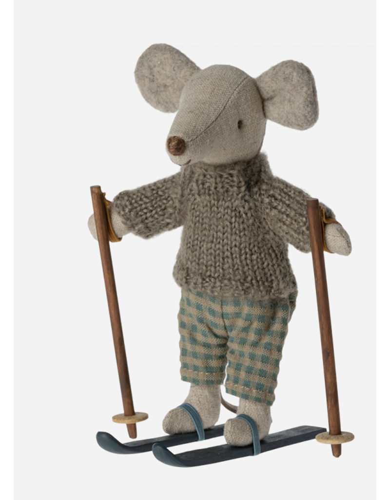 Maileg *winter mouse with ski set big brother