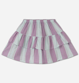 Repose poet skirt soft aqua violet stripe