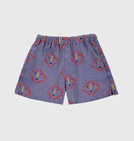 Bobo Choses masks all over woven shorts