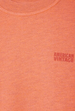 American Vintage doven sweatshirt orange fluo