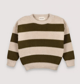 The New Society myra jumper natural & yosemite stripes