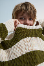 The New Society myra jumper natural & yosemite stripes