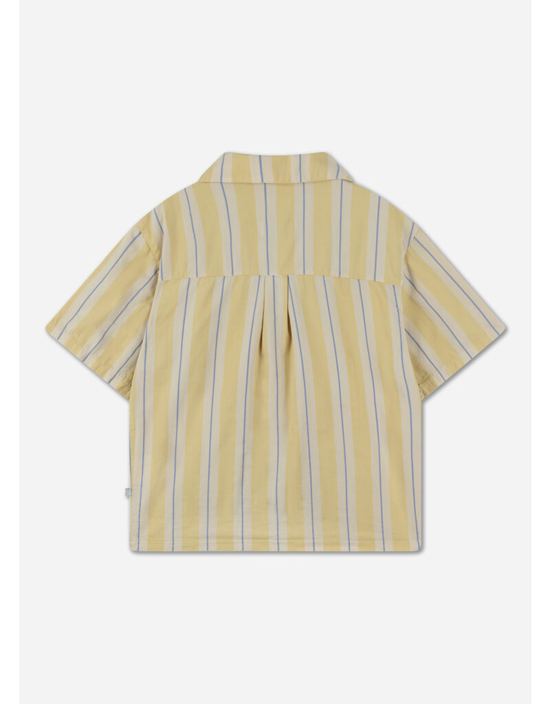 Repose boxy shirt sand gold stripe