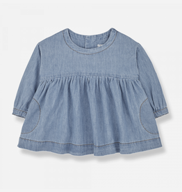 1+ In The Family gabriella long sleeve dress denim