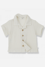 1+ In The Family david short sleeve shirt ecru