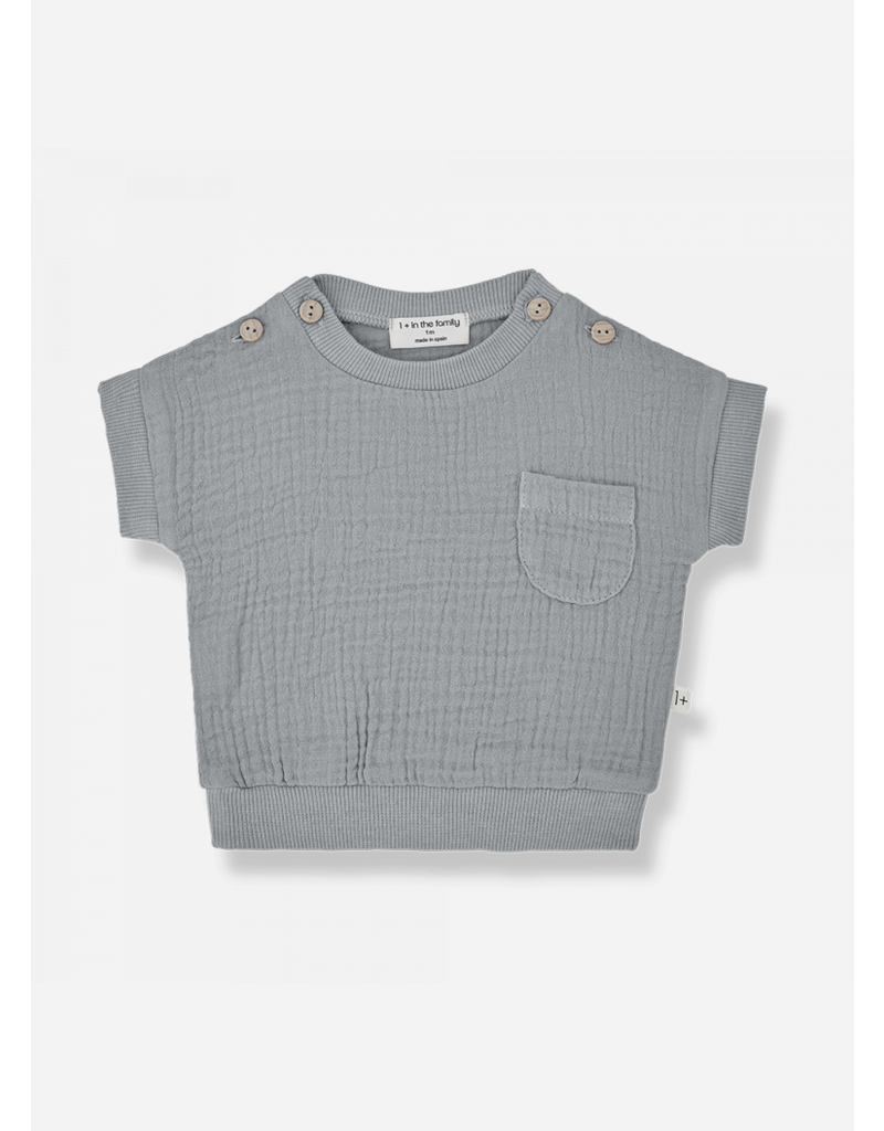 1+ In The Family danielle short sleeve shirt smoky