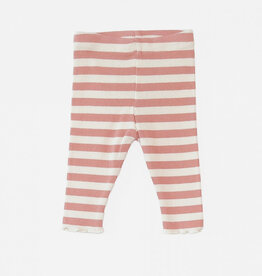 Play Up baby striped rib legging coral