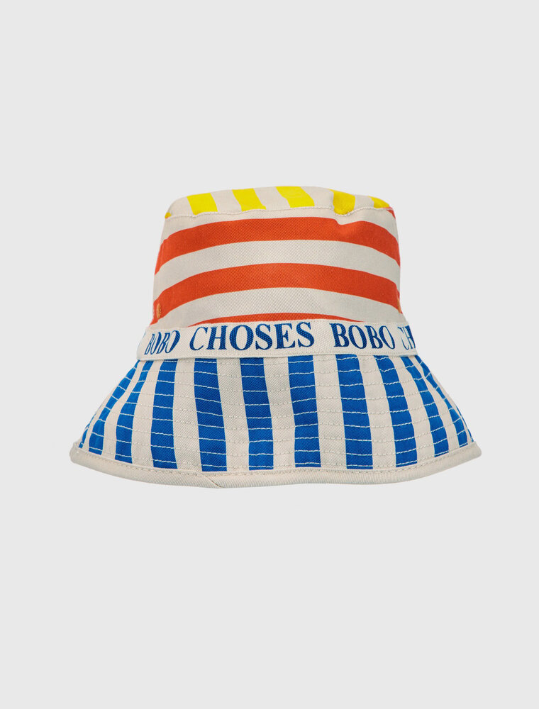 Bobo Choses multicolor stripes reversible hat