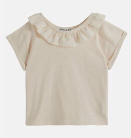 Emile et Ida baby tee shirt coton bio colorette creme