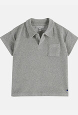 Emile et Ida baby polo eponge uni gris chine