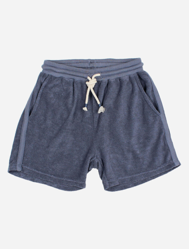 Buho terry shorts blue stone