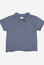 Buho polo t-shirt blue stone