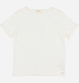 Buho pocket linen t-shirt white