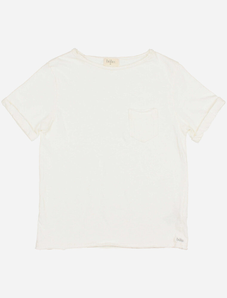 Buho pocket linen t-shirt white