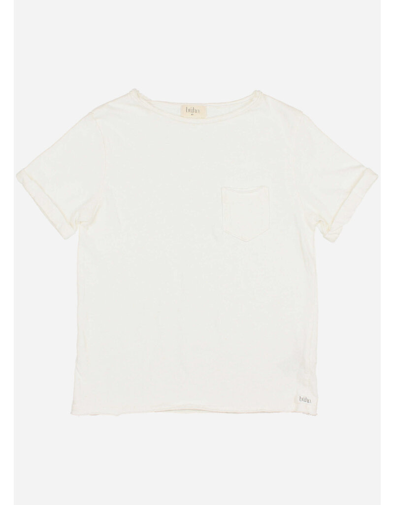 Buho pocket linen t-shirt white