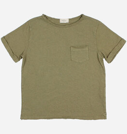 Buho pocket linen t-shirt kaki