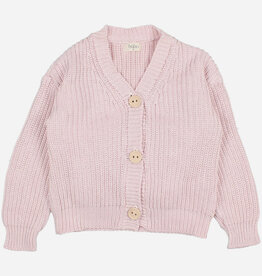 Buho cotton knit cardigan mauve