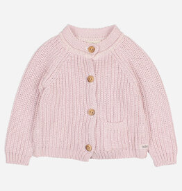 Buho bb cotton knit cardigan mauve