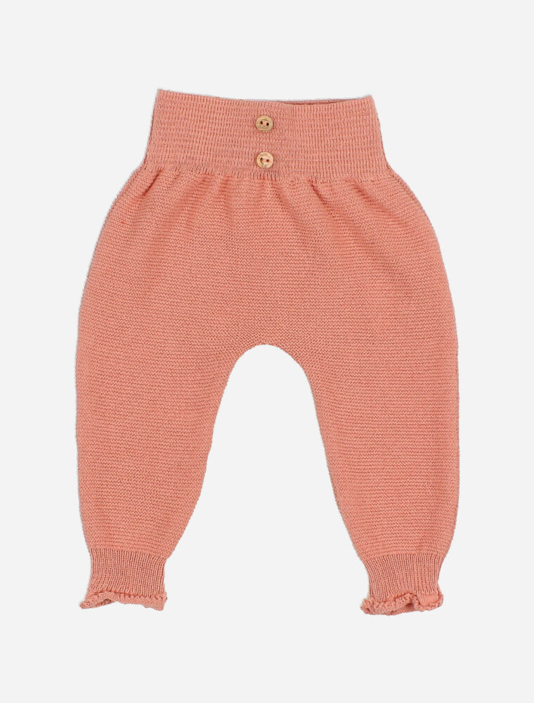 Buho nb knit pants rose clay